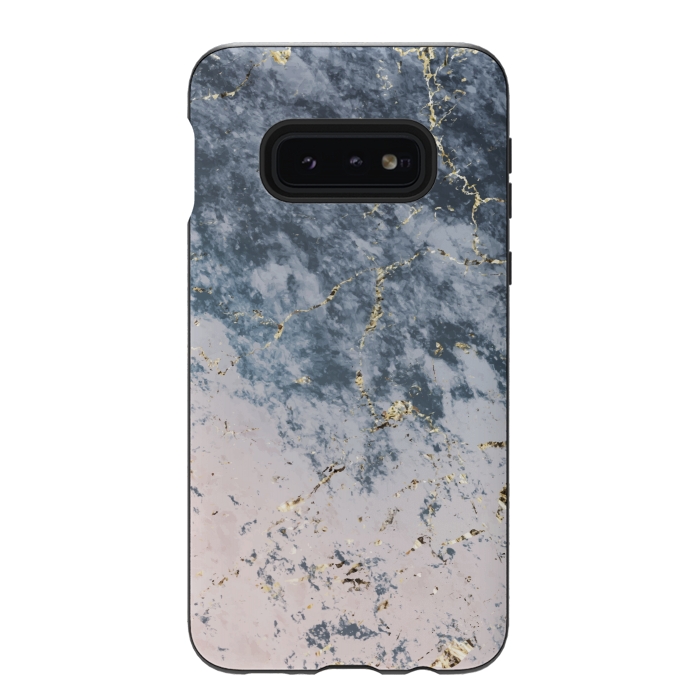 Galaxy S10e StrongFit Pink and blue marble by Winston
