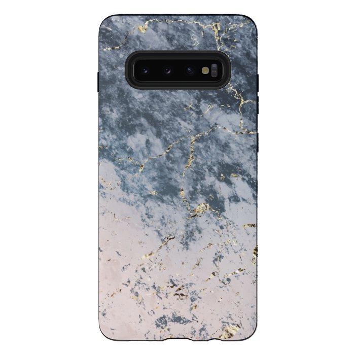 Galaxy S10 plus StrongFit Pink and blue marble by Winston