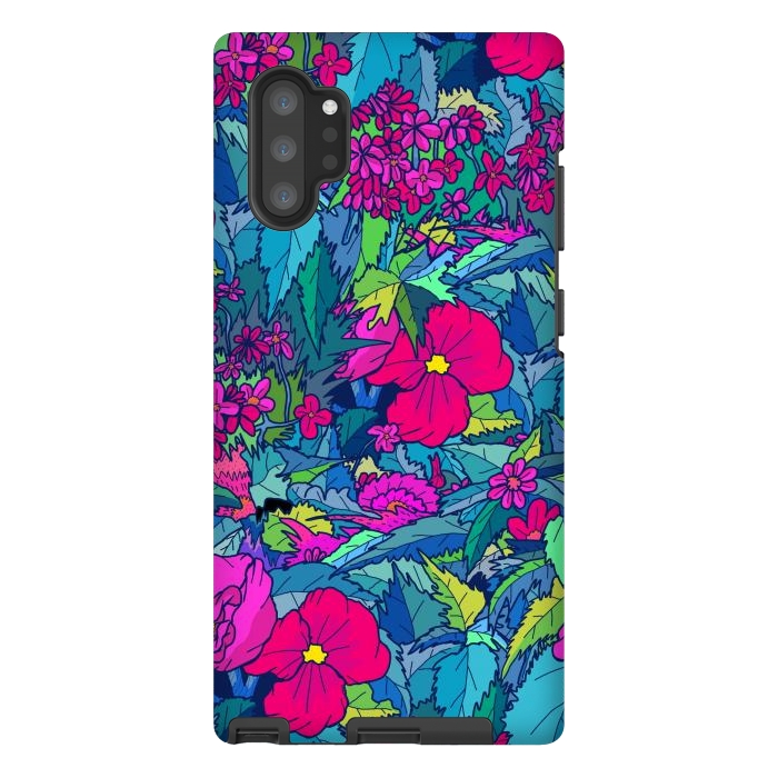 Galaxy Note 10 plus StrongFit Summer flowers by Steve Wade (Swade)