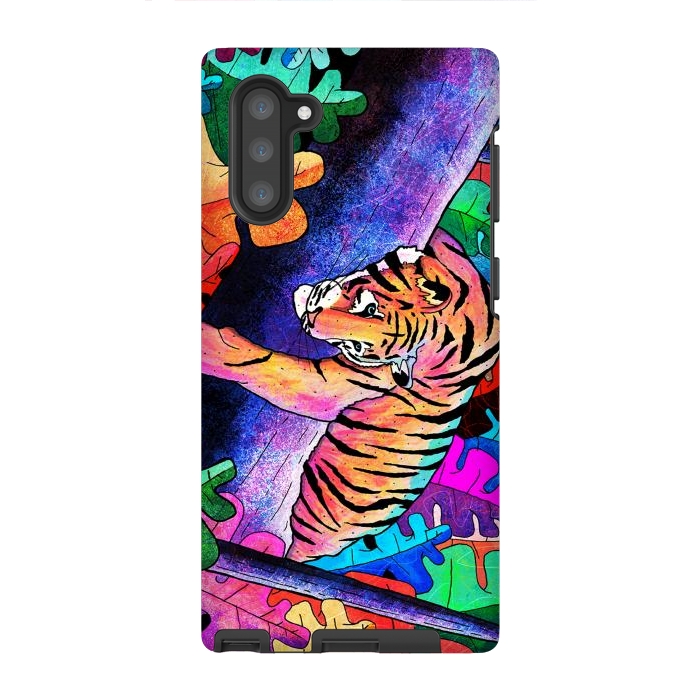 Galaxy Note 10 StrongFit The lazy tiger by Steve Wade (Swade)