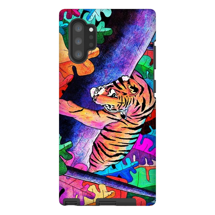 Galaxy Note 10 plus StrongFit The lazy tiger by Steve Wade (Swade)