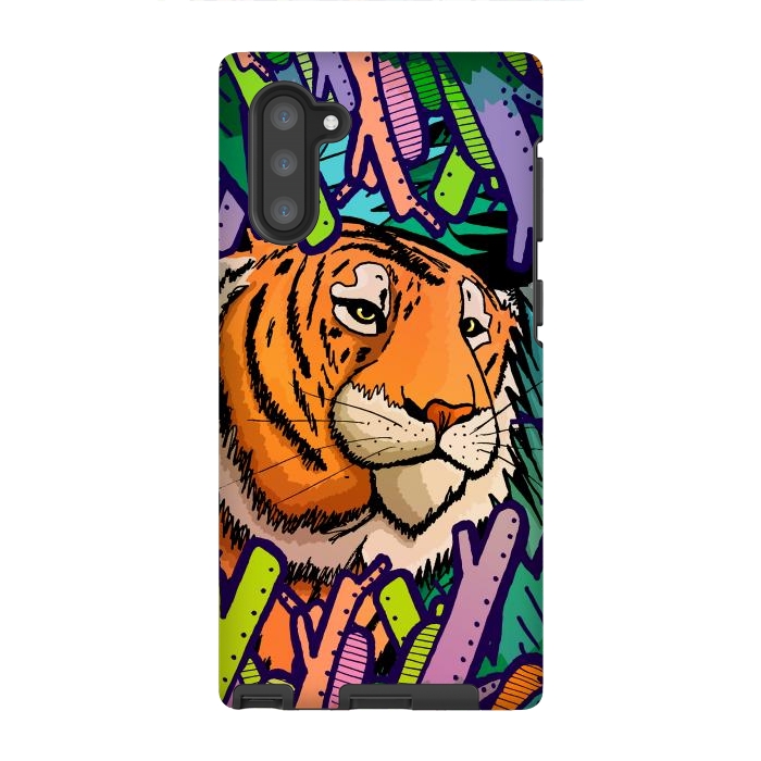Galaxy Note 10 StrongFit Tiger in the undergrowth  by Steve Wade (Swade)