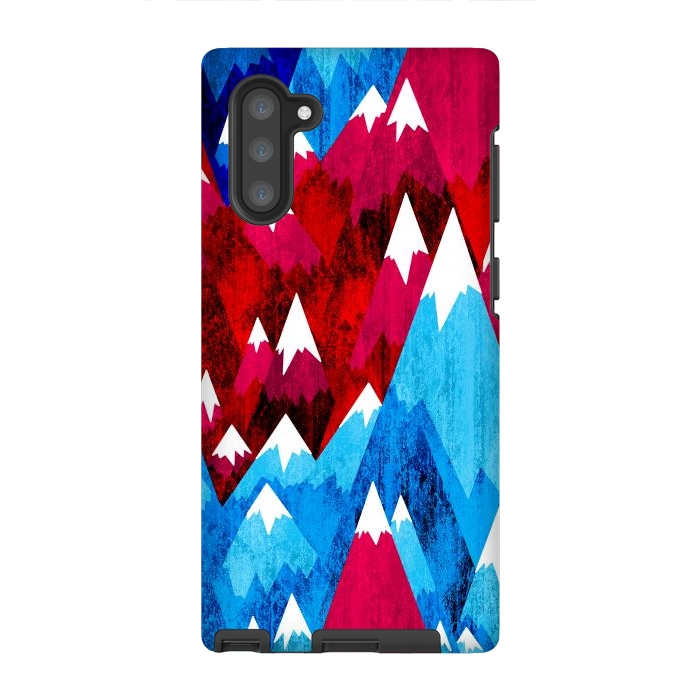 Galaxy Note 10 StrongFit Blue Peak Mountains by Steve Wade (Swade)
