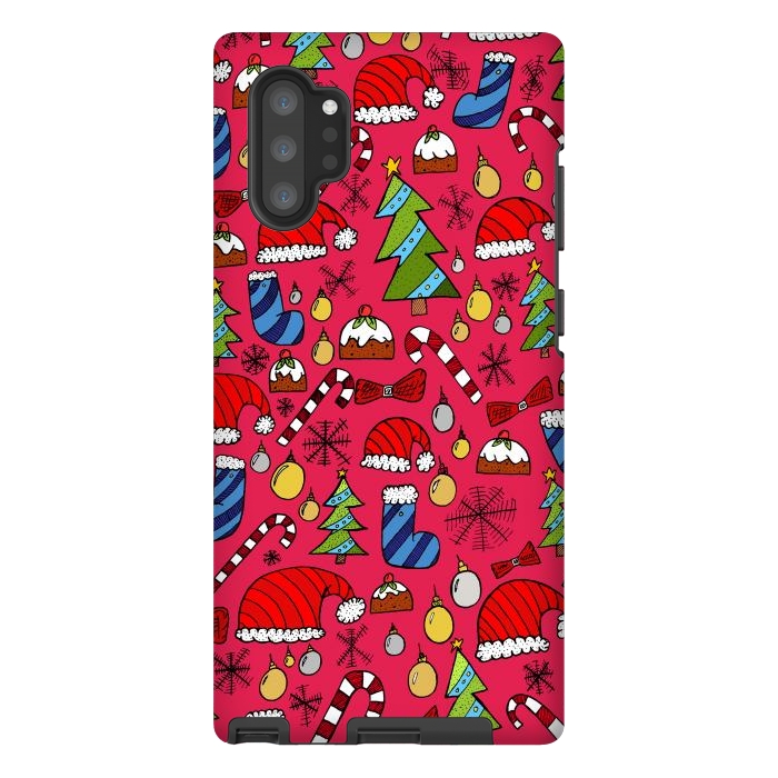 Galaxy Note 10 plus StrongFit The Christmas Pattern by Steve Wade (Swade)