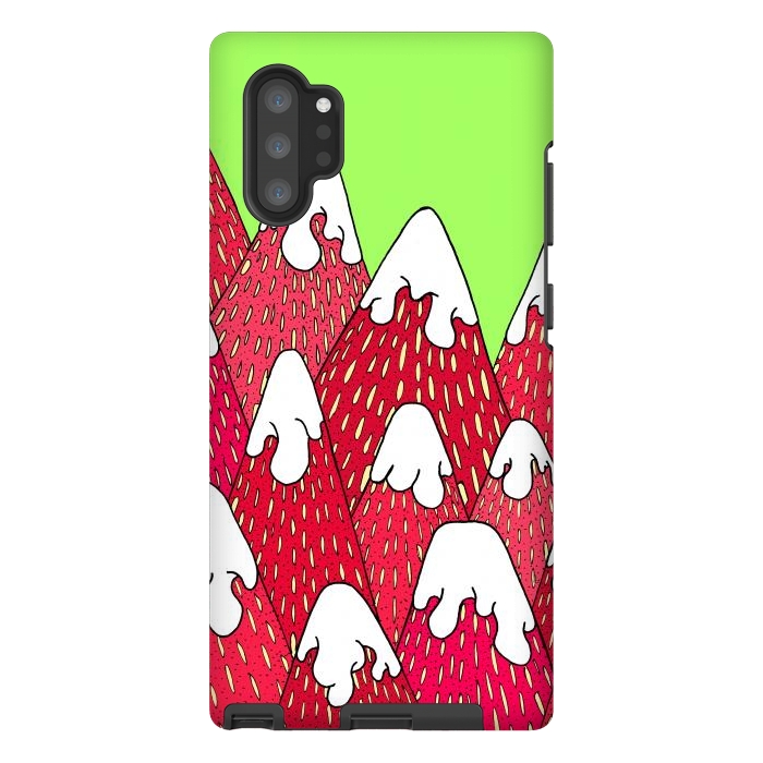 Galaxy Note 10 plus StrongFit Strawberry Mountains by Steve Wade (Swade)