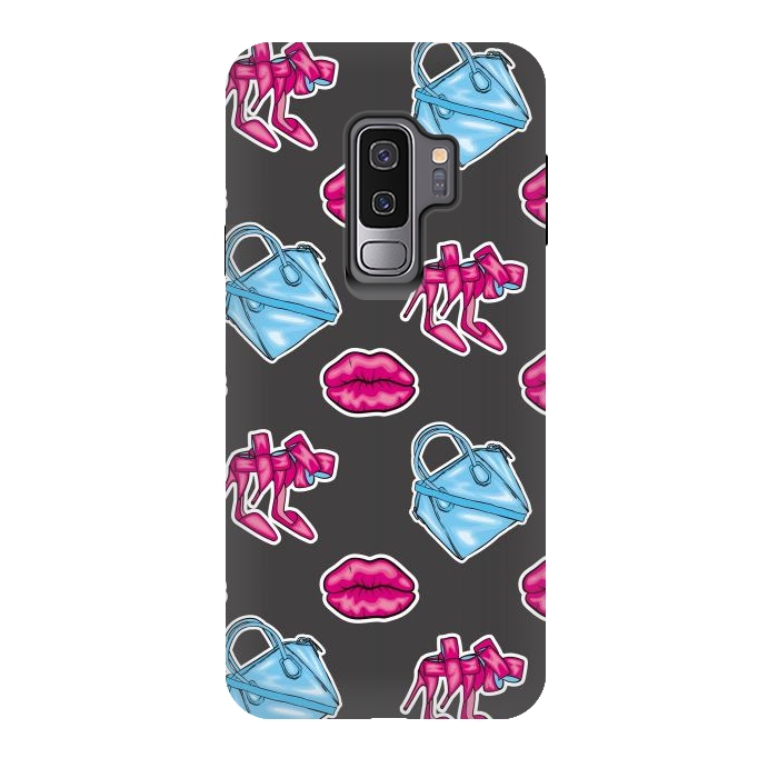 Galaxy S9 plus StrongFit Beautiful background of the lips shoes and bags by ArtsCase