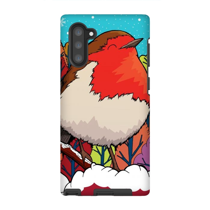 Galaxy Note 10 StrongFit The Big Red Robin by Steve Wade (Swade)