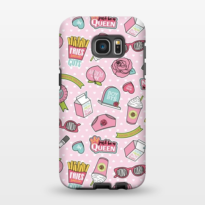 Galaxy S7 EDGE StrongFit Girls Fashion Design With Cute Symbols by ArtsCase
