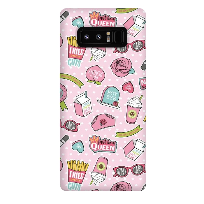 Galaxy Note 8 StrongFit Girls Fashion Design With Cute Symbols by ArtsCase