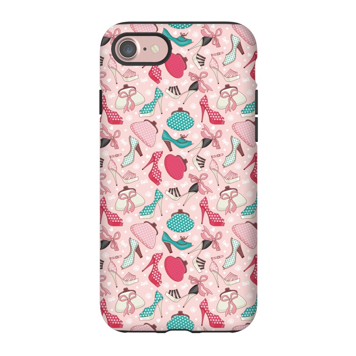iPhone 7 StrongFit Pattern With Women's Shoes And Handbags by ArtsCase