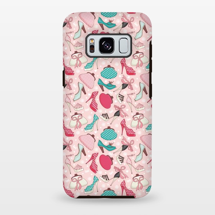 Galaxy S8 plus StrongFit Pattern With Women's Shoes And Handbags by ArtsCase