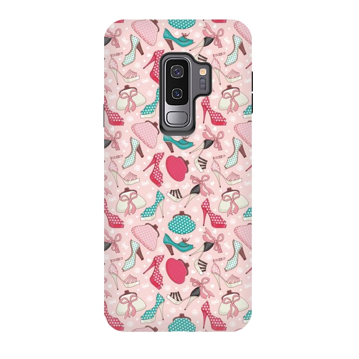 Galaxy S9 plus StrongFit Pattern With Women's Shoes And Handbags by ArtsCase