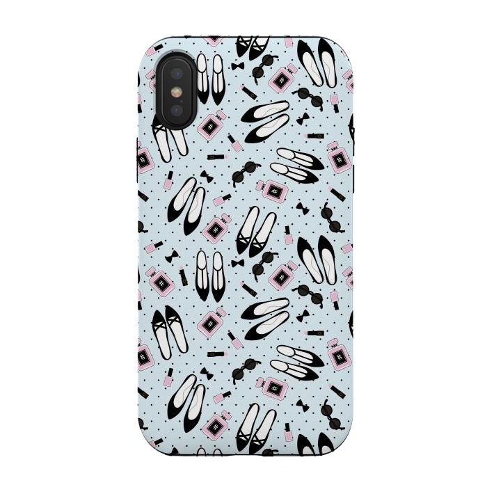 iPhone Xs / X StrongFit Polka Cute Fashion With Beautiful Accessories by ArtsCase