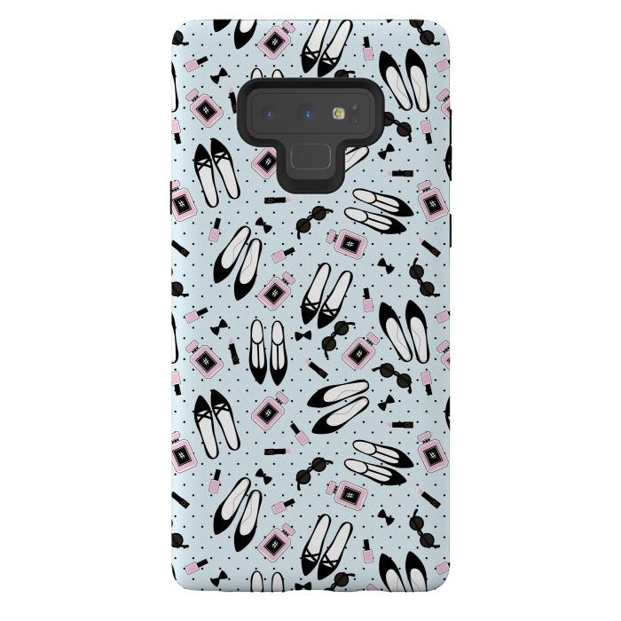 Galaxy Note 9 StrongFit Polka Cute Fashion With Beautiful Accessories by ArtsCase