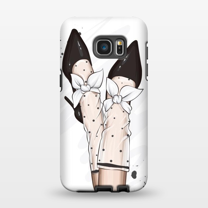 Galaxy S7 EDGE StrongFit A Fashionable Woman has Accessories for her feet by ArtsCase