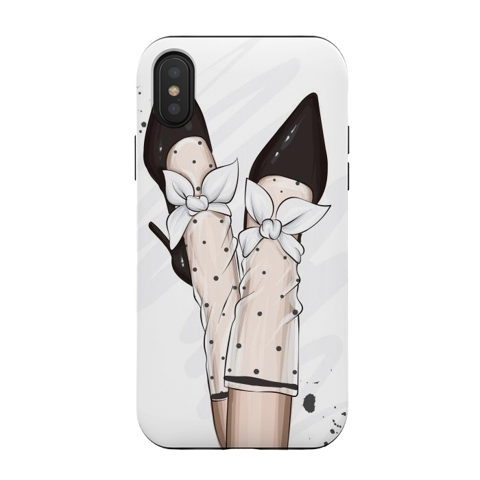 iPhone Xs / X StrongFit A Fashionable Woman has Accessories for her feet by ArtsCase