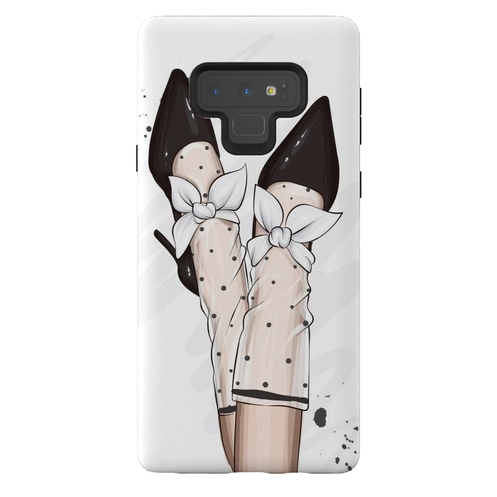 Galaxy Note 9 StrongFit A Fashionable Woman has Accessories for her feet by ArtsCase