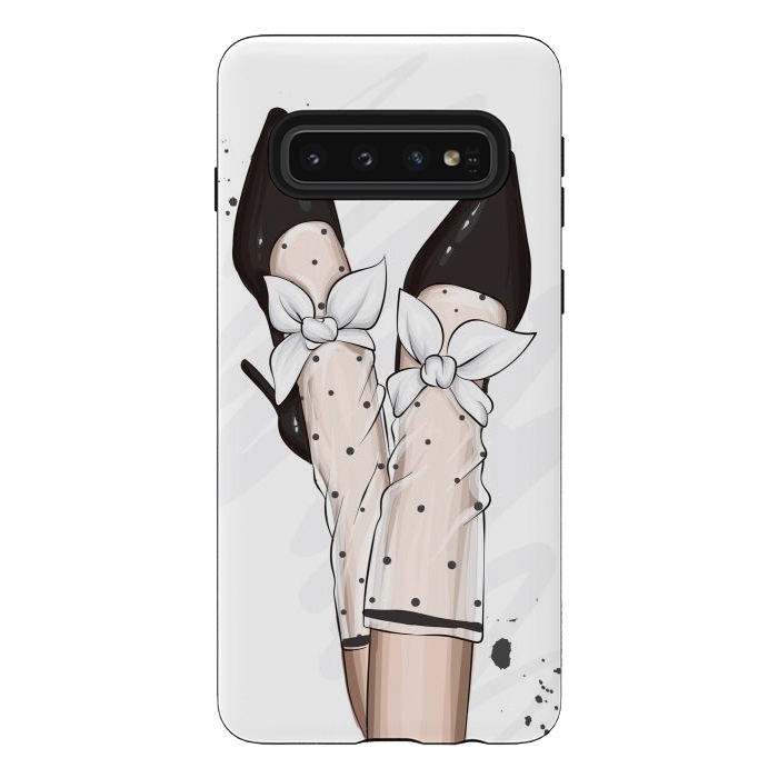 Galaxy S10 StrongFit A Fashionable Woman has Accessories for her feet by ArtsCase