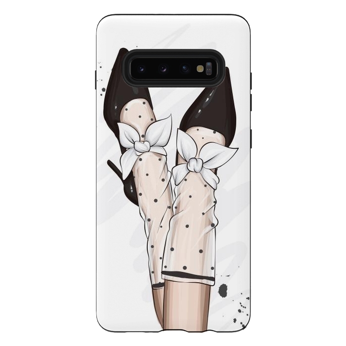 Galaxy S10 plus StrongFit A Fashionable Woman has Accessories for her feet by ArtsCase