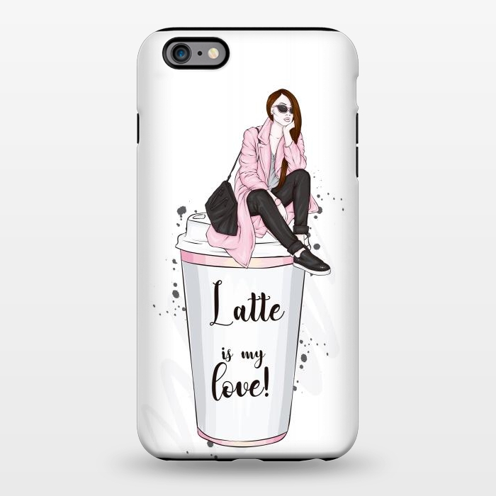 iPhone 6/6s plus StrongFit A Fashionable Woman Loves Latte by ArtsCase