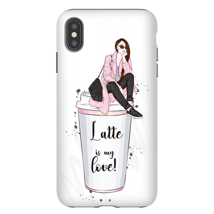 iPhone Xs Max StrongFit A Fashionable Woman Loves Latte by ArtsCase