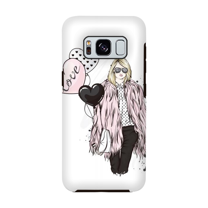Galaxy S8 StrongFit Fashion Woman in Love by ArtsCase