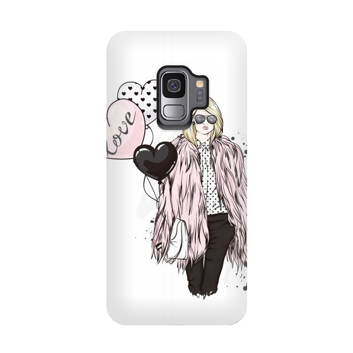 Galaxy S9 StrongFit Fashion Woman in Love by ArtsCase