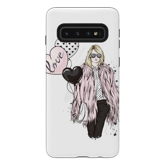 Galaxy S10 StrongFit Fashion Woman in Love by ArtsCase