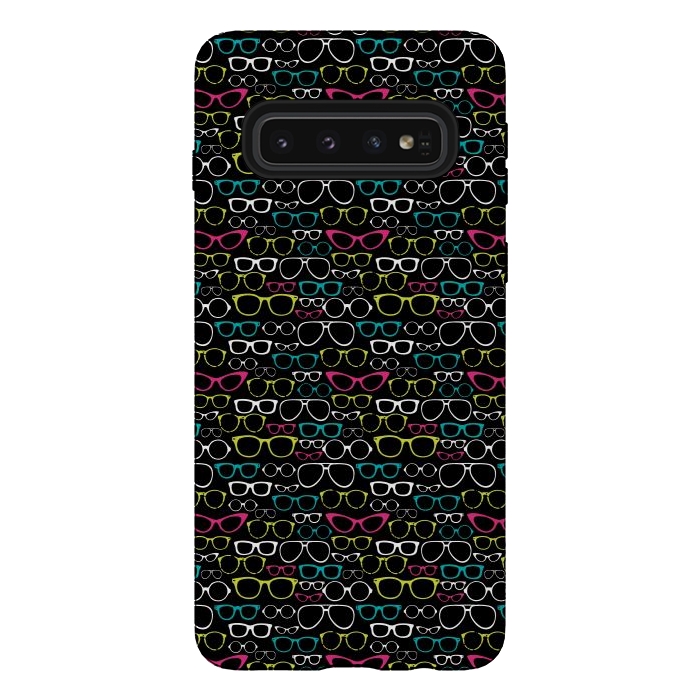 Galaxy S10 StrongFit Many Glasses by ArtsCase