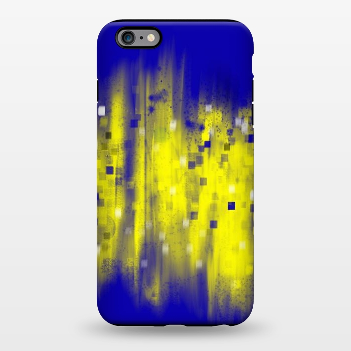 iPhone 6/6s plus StrongFit Color blue yellow abstract art by Josie