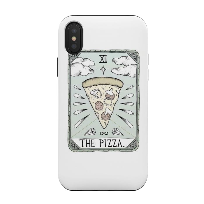 iPhone Xs / X StrongFit The Pizza by Barlena