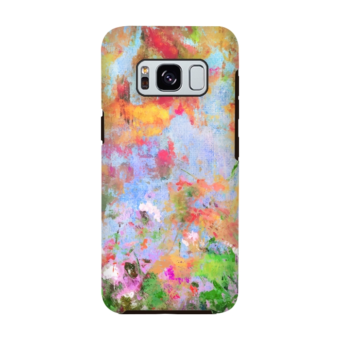 Galaxy S8 StrongFit Abstract flowers by Winston