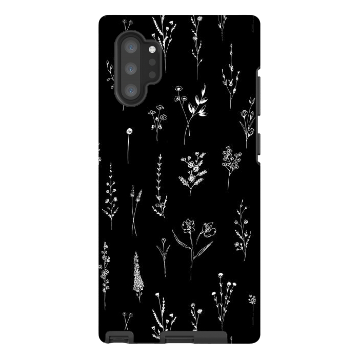Galaxy Note 10 plus StrongFit Wildflowers Pattern by Anis Illustration