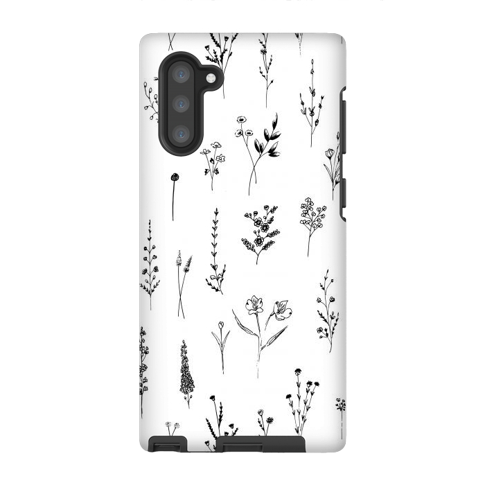 Galaxy Note 10 StrongFit Wildflowers by Anis Illustration
