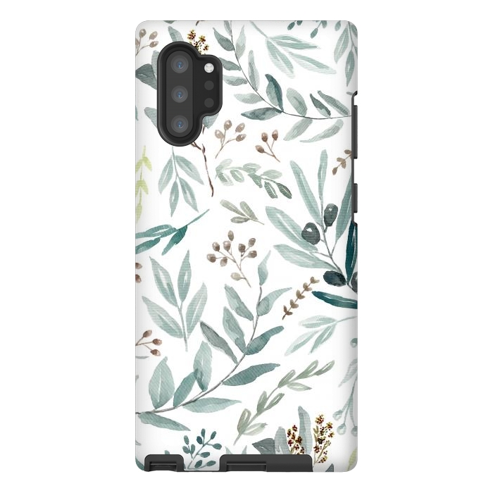 Galaxy Note 10 plus StrongFit Eucalyptus Pattern by Anis Illustration