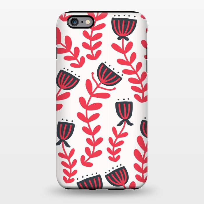 iPhone 6/6s plus StrongFit Red flowers by Winston