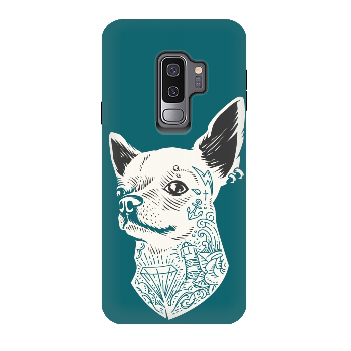 Galaxy S9 plus StrongFit Tattooed Chihuahua by Winston