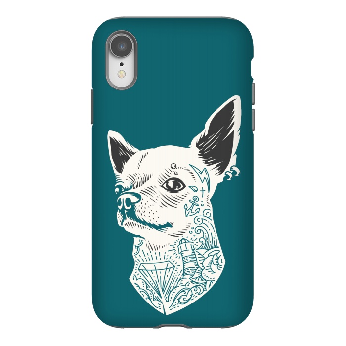 iPhone Xr StrongFit Tattooed Chihuahua by Winston