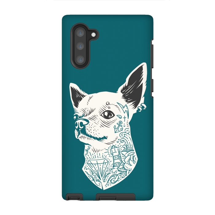 Galaxy Note 10 StrongFit Tattooed Chihuahua by Winston
