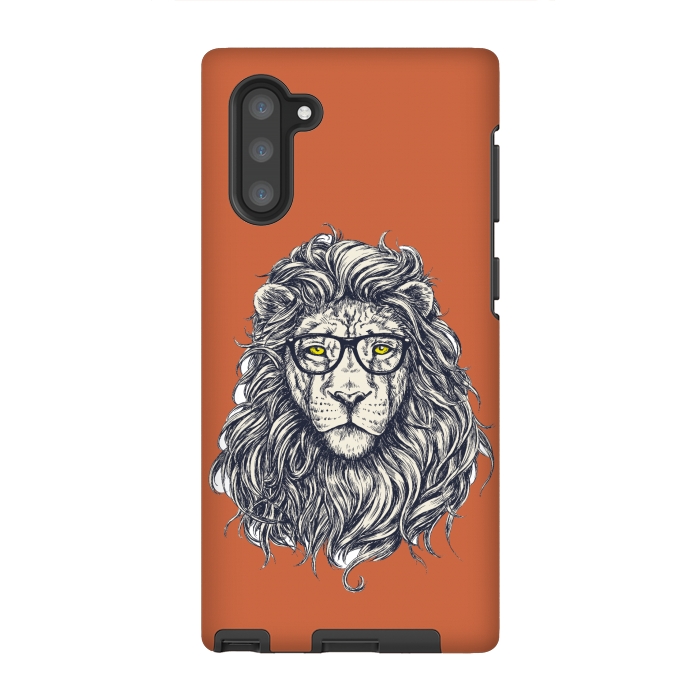 Galaxy Note 10 StrongFit Hipster Lion by Winston