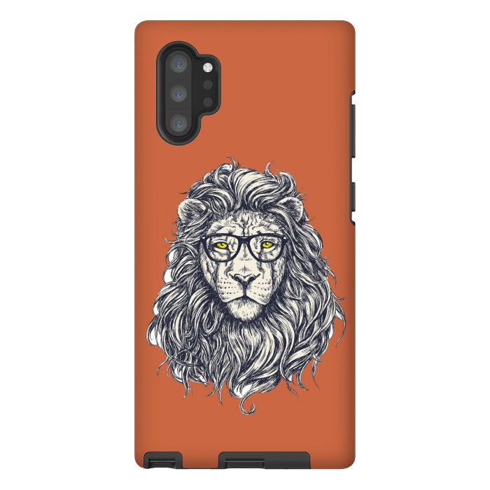 Galaxy Note 10 plus StrongFit Hipster Lion by Winston