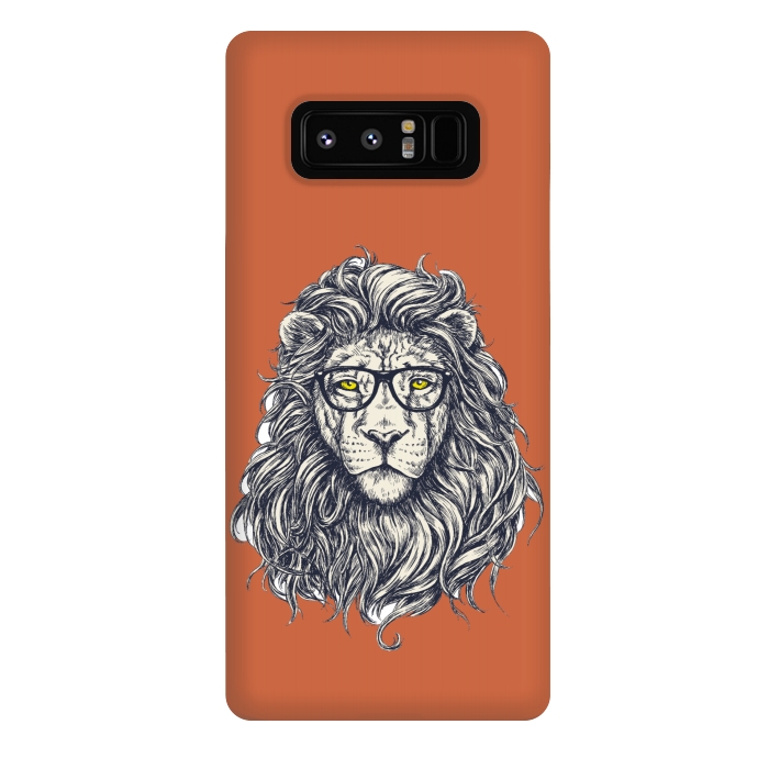 Galaxy Note 8 StrongFit Hipster Lion by Winston