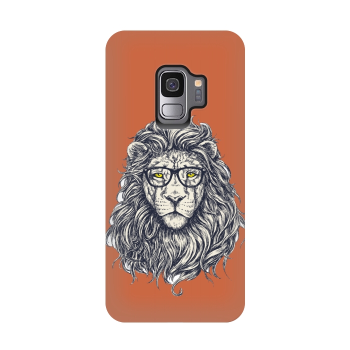 Galaxy S9 StrongFit Hipster Lion by Winston