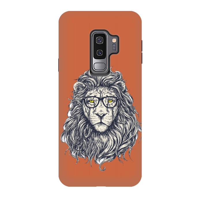 Galaxy S9 plus StrongFit Hipster Lion by Winston