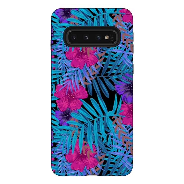 Galaxy S10 StrongFit Hibiscus by Winston