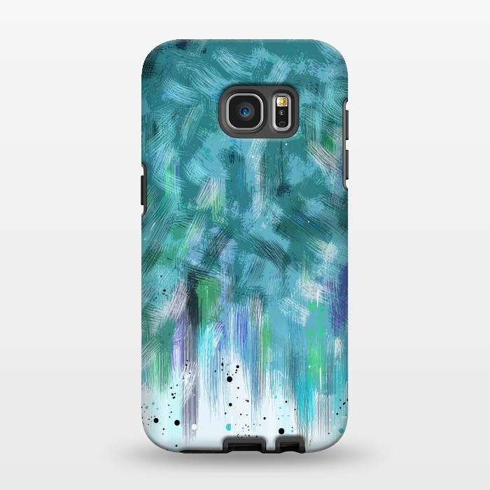 Galaxy S7 EDGE StrongFit Water waves abstract art  by Josie