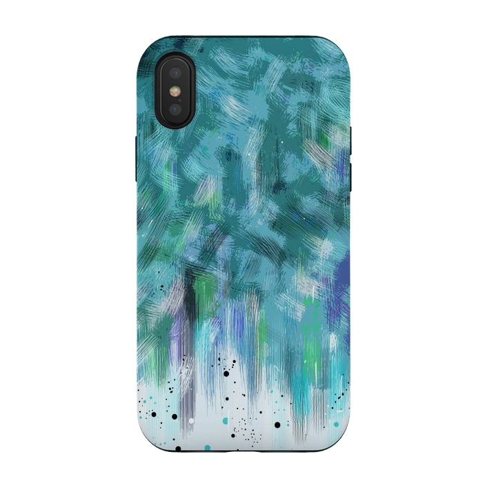 iPhone Xs / X StrongFit Water waves abstract art  by Josie