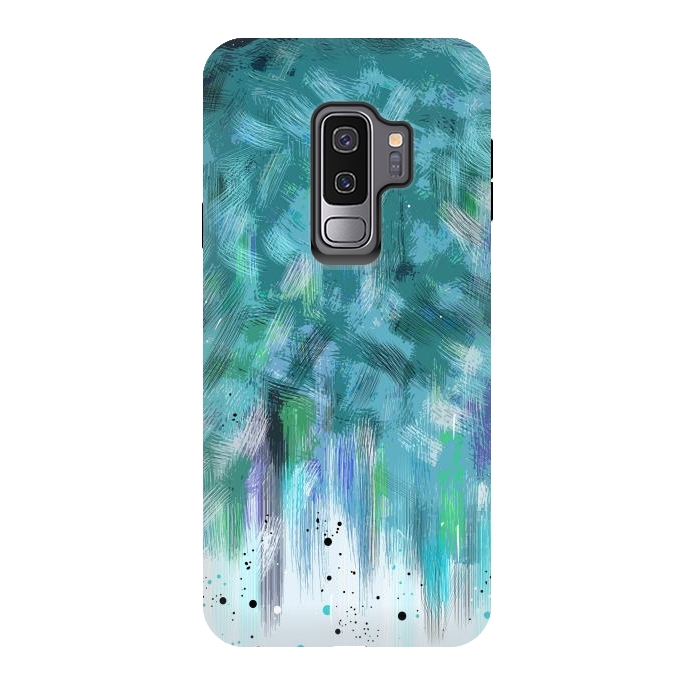 Galaxy S9 plus StrongFit Water waves abstract art  by Josie