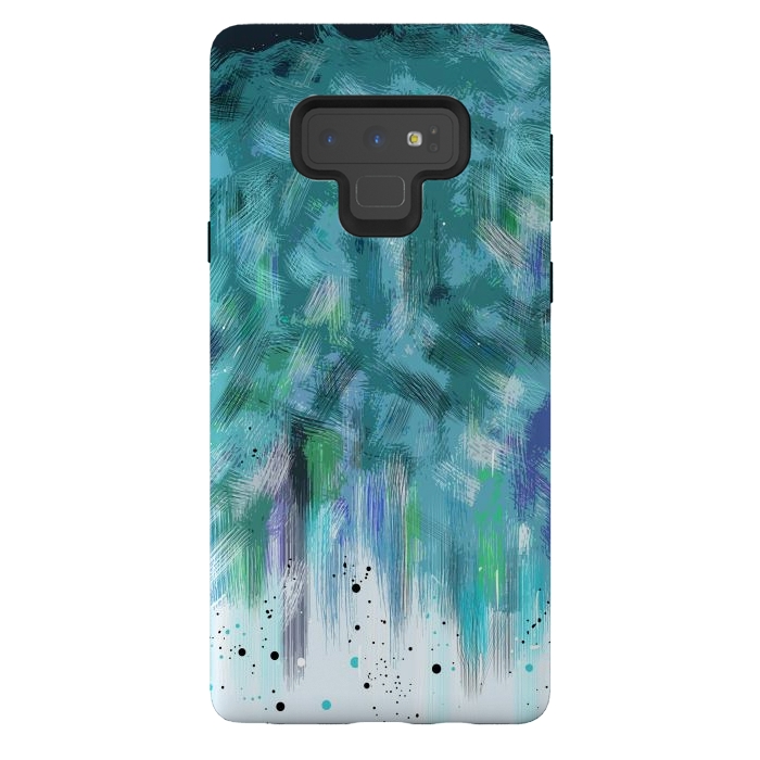 Galaxy Note 9 StrongFit Water waves abstract art  by Josie