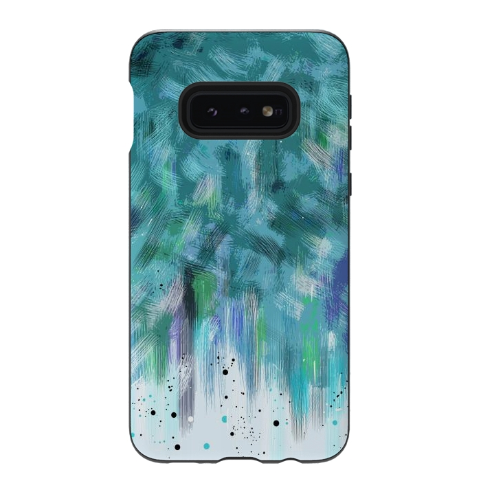 Galaxy S10e StrongFit Water waves abstract art  by Josie
